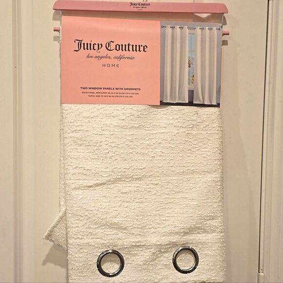 Juicy Couture Home Textured Two Window Panels w/Grommets - Picture 6 of 6